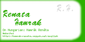 renata hamrak business card