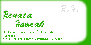 renata hamrak business card